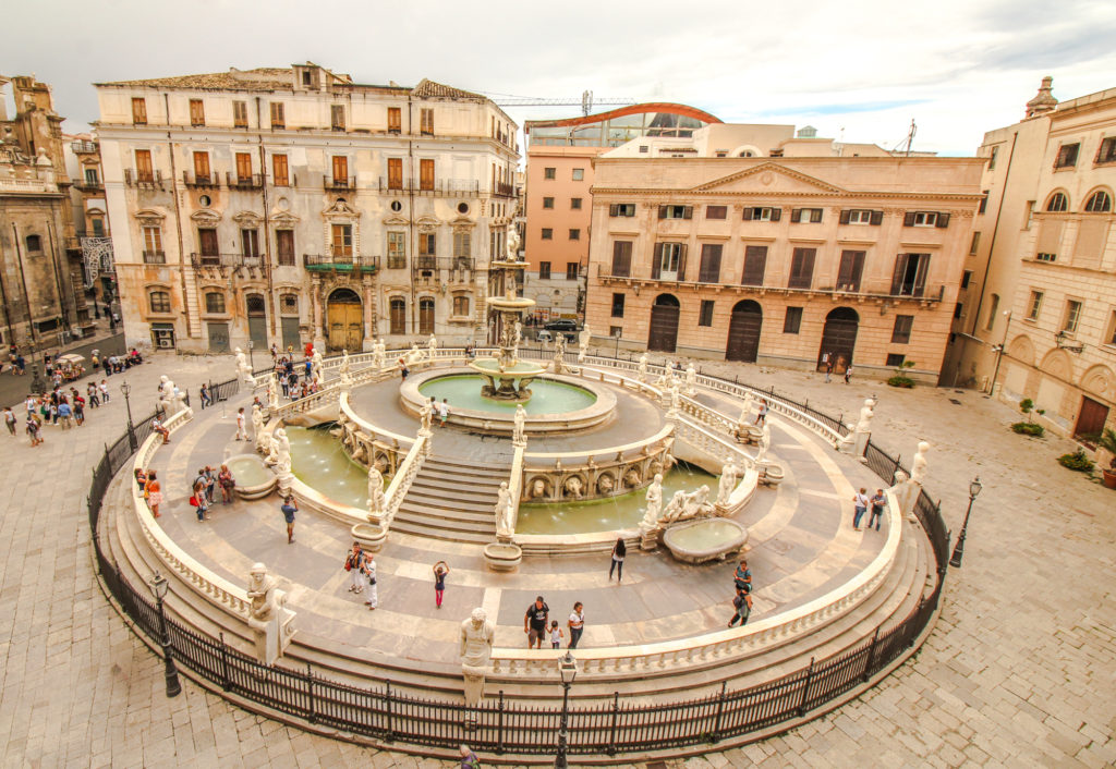 Piazza Pretoria von oben